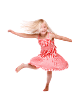 young girl dancing