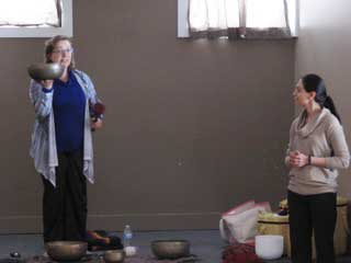 Sharon with Munira at our Open House